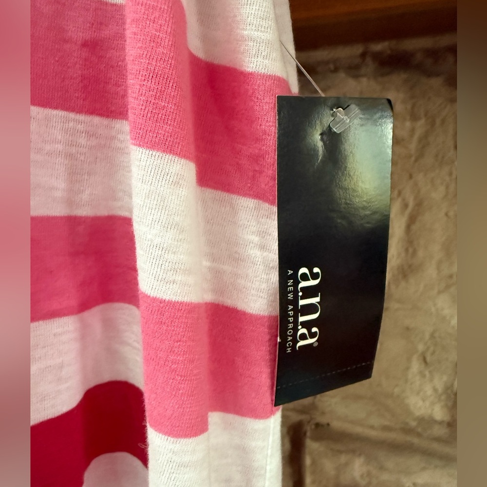 Women's a.n.a Pink Striped Top - Picture 5 of 5